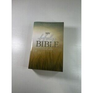 NIV, Holy Bible, Larger Print, Paperback by Zondervan Staff (2017, Trade...